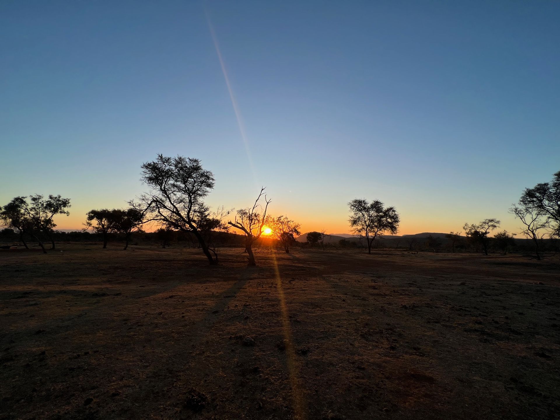 Sunset over the Limpopo plains