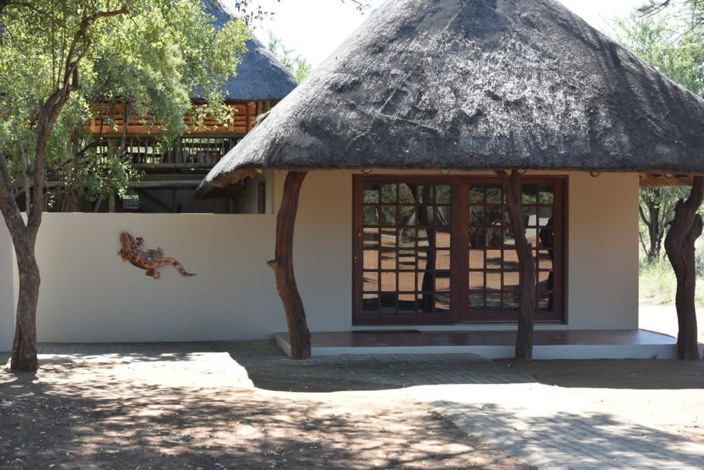 Thatched guest cottage in the bushveld